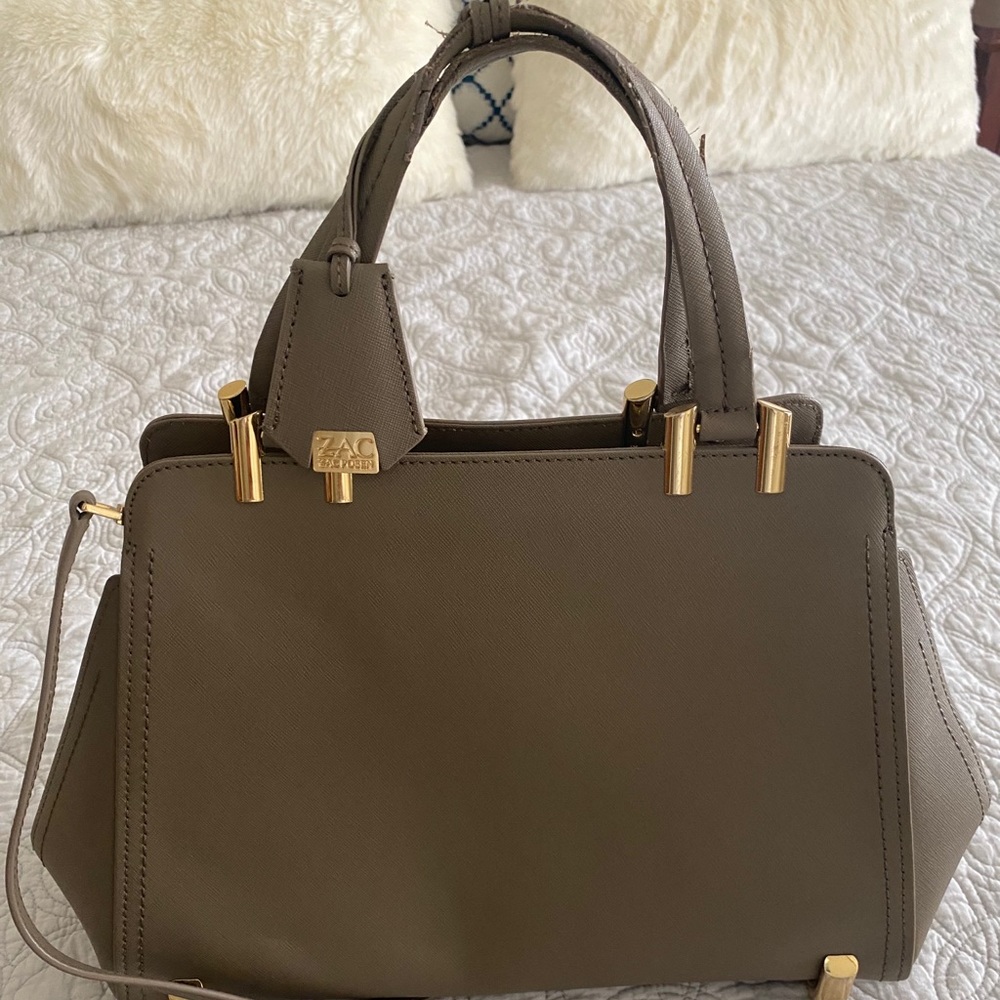 Taupe Zac Posen handbag